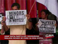Akap Bata partylist ensures no minors will use motels