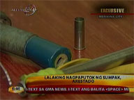Man arrested for firing improvised gun in Marikina