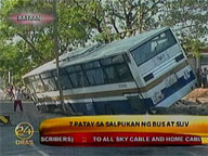 7 killed in bus-SUV collision in Limay, Bataan