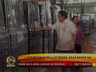 First batch of ballot boxes arrives from Taiwan