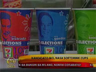 Presidential bets 'invade' softdrink cups
