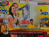 Kris Aquino joins brother Noynoy's campaign sortie
