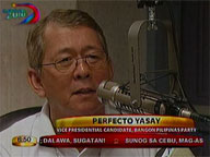 Yasay on DZBB 'Ikaw na ba: The Presidential Interview'