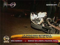 Rider killed as truck drags motorbike in Quezon City