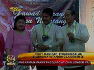 Jiggy Manicad honored as outstanding Lagunense