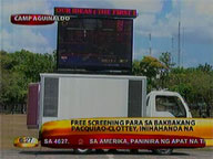 Preps underway for free screening of Pacquiao-Clottey match