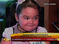 Pacquiao children celebrate dad's victory