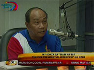 Jay Sonza takes hot seat in dzBB's 'Ikaw Na Ba: The Vice Presidential Interview'