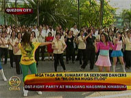 BIR employees join Sexbomb Dancers in dancing 'Bilog na Hugis Itlog'