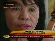 Mommy Dionesia prays to Sto. Ni&ntilde;o before Pacquiao fight