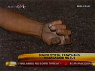 Elderly killed by speeding passenger bus along EDSA