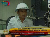Bayani Fernando takes hot seat in dzBB's 'Ikaw Na Ba? The Vice Presidential Interview'
