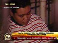 Girl abducted, sexually abused in Bulacan allegedly by 'textmate'
