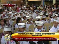 Pupils graduate from Musmos Day Care Center in Tondo, Manila