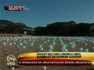 UP Sunken Garden blanketed by a sea of thousands of balloons