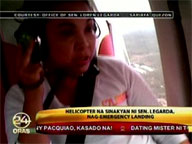 Loren's helicopter makes emergency landing in Quezon