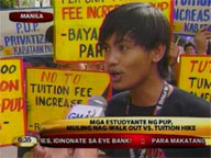 PUP students walk out of classes as protest vs tuition hike