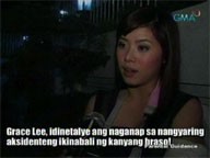 <b> Showbiz Central: </b> Grace Lee talks about accident in Korea