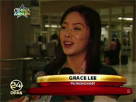 Grace Lee is back-'Pinas after suffering an accident in Korea