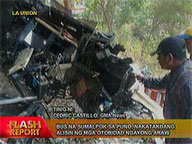 Wrecked bus in La Union set to be removed from highway