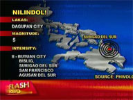 Quake rocks Surigao del Sur
