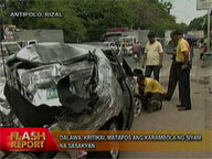2 in critical condition following road accident in Antipolo City