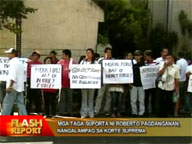 Pagdanganan's suporters stage protest at Supreme Court