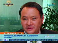   QTV:   Gibo Teodoro answers tough questions on GMA-7's 'Kandidato'