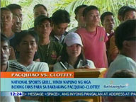 <b>QTV:</b> National Sports Grill at Greenbelt 3 barely filled with Pacquiao boxing fans
