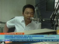  QTV:  Fernando takes the hot seat on DZBB's 'Ikaw Na Ba?' VP interview