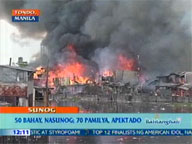 <b> QTV: </b> 70 families lose homes in Tondo fire