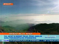   QTV:   Mt. Pulag may not be suitable for climbing due to El Ni&ntilde;o effects