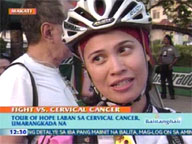 <b> QTV: </b>Tour of Hope vs cervical cancer kicks off in Makati