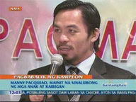 <b>QTV:</b> Manny Pacquiao returns to a hero's welcome