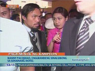 <b>QTV:</b> Hero's feast welcomes Manny Pacquiao at hotel