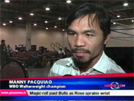 <b> QTV: </b> Pacquiao told not to get too complacent in fight with Clottey