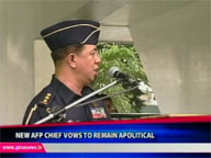  QTV:  New AFP chief vows to remain apolitical