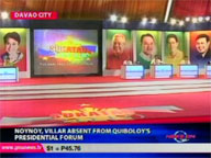  QTV:  Noynoy, Villar skip Quiboloy's presidential forum