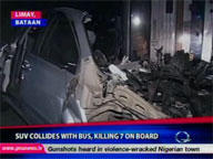 <b>QTV: </b>SUV collides with bus, killing 7 in Limay, Bataan