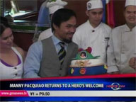 <b>QTV: </b>Manny Pacquiao returns to a hero's welcome