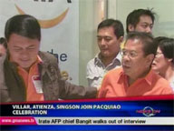 <b>QTV: </b>Villar, Atienza, Singson join Pacquiao celebration