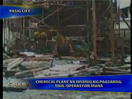 <b>Saksi: </b>Chemical plant rocked by explosion temporarily stops operations