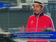 <b>Saksi: </b>Pacquiao, Clottey exchange praises in final pre-fight press conference