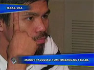 <b> Saksi: </b> Manny Pacquiao takes one more practice session on eve of official weigh-in