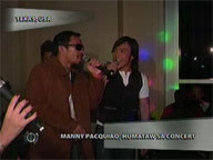 <b>Saksi: </b>Pacquiao holds concert after Clottey fight