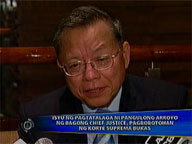 <b>Saksi: </b>SC to vote Wednesday on legality of Arroyo appointing new chief justice