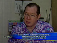  Saksi:  Health dept probes suspected Hepa-A outbreak in Iloilo barangay