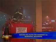 <b>Saksi: </b>Kitchen of Marikina restaurant catches fire