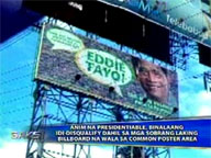 <b> Saksi: </b> Comelec orders 'banned' billboards pulled down in 3 days