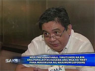 <b> Saksi: </b> Presidential bets now using ads of partymate bets to maximize exposure